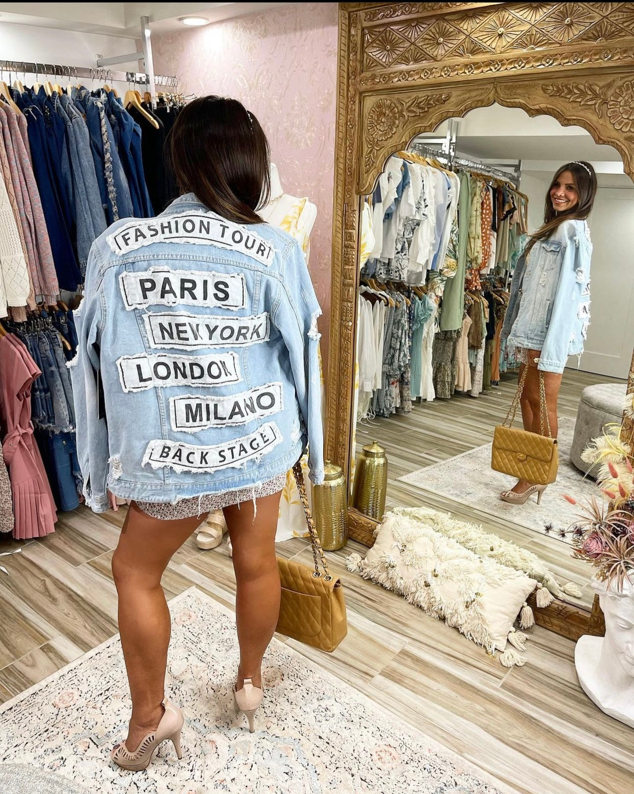 Fashion tour denim on sale jacket